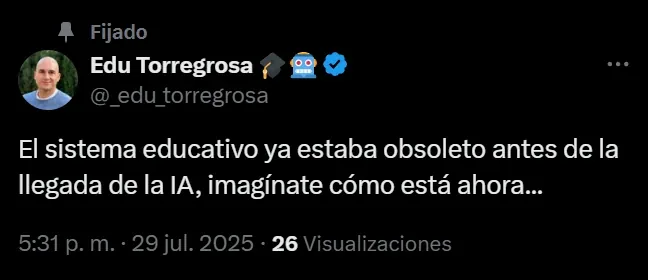Primer post en X