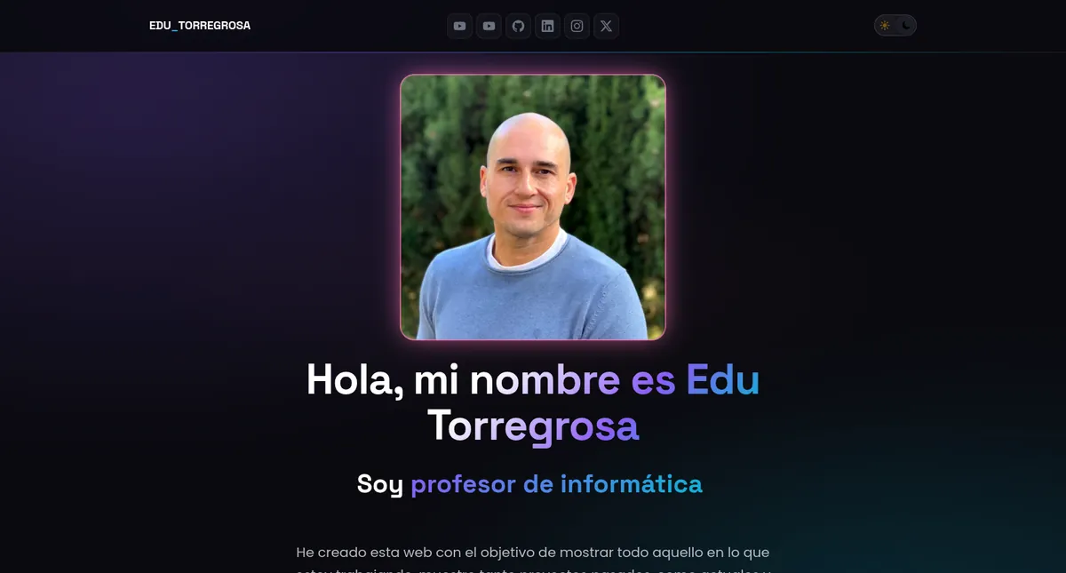 Vista previa de la versión clásica de la web