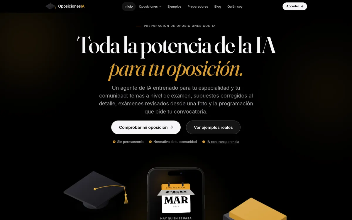 Portada de oposicionesia.com